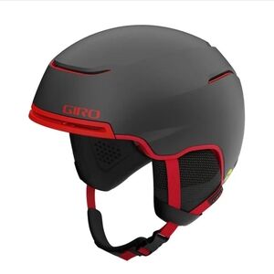 Giro Matte Dark Grey Helmet with Red Highlights